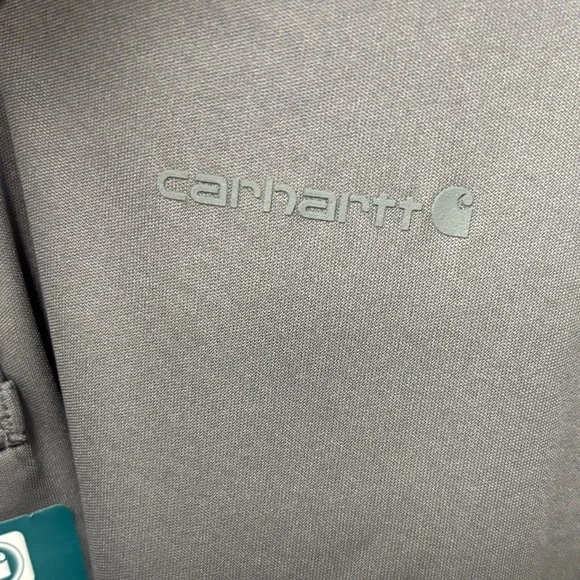 Carhartt Mn’s Sz Small Force Sun Defender Rlxed Fit Lghtwght SSlve Polo in Steel - Picture 6 of 10